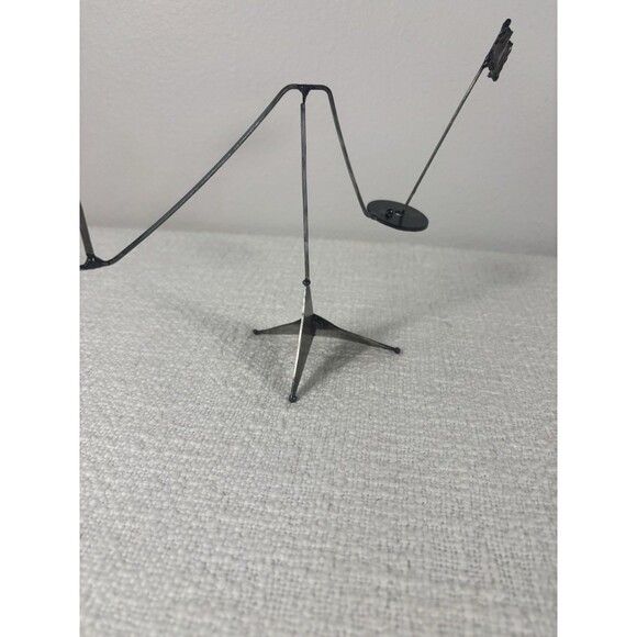 Certo Italian Craft Metal Handmade Modernist Style Golfer Sculpture Figure Golf - Picture 6 of 7